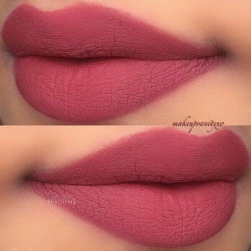 Как красить губы матовой помадой